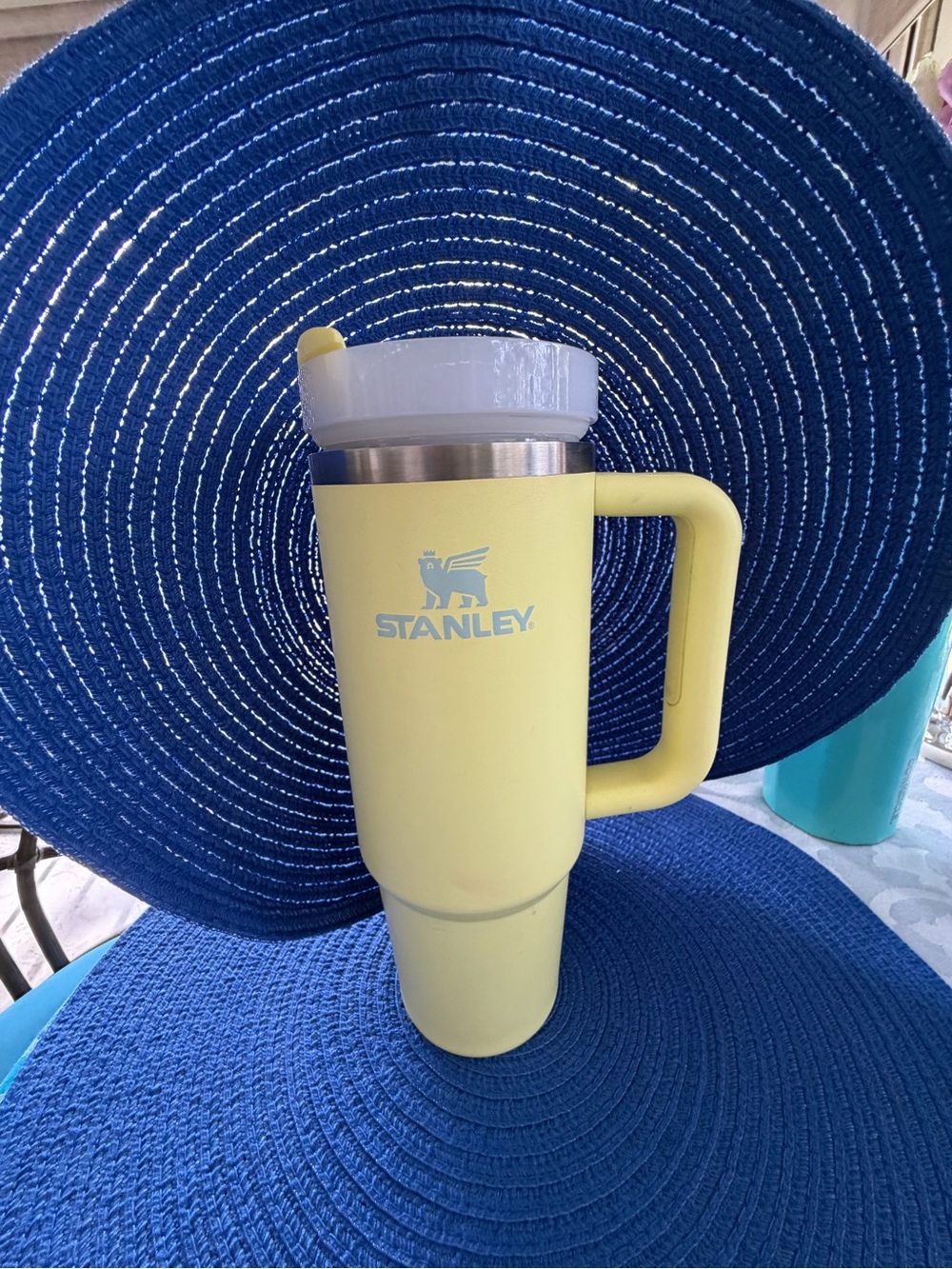 Stanley Yellow Insulated Travel Mug with Handle 24 Oz